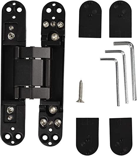 TamBee Hidden Door Hinges for Secret Door 7inch Black - TamBee