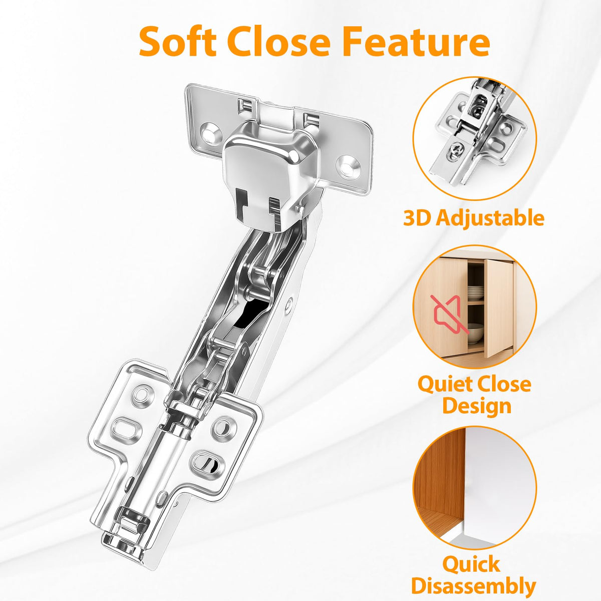 165° Corner Cabinet Hinge · Bifold · 48mm · 2 Pair - TamBee