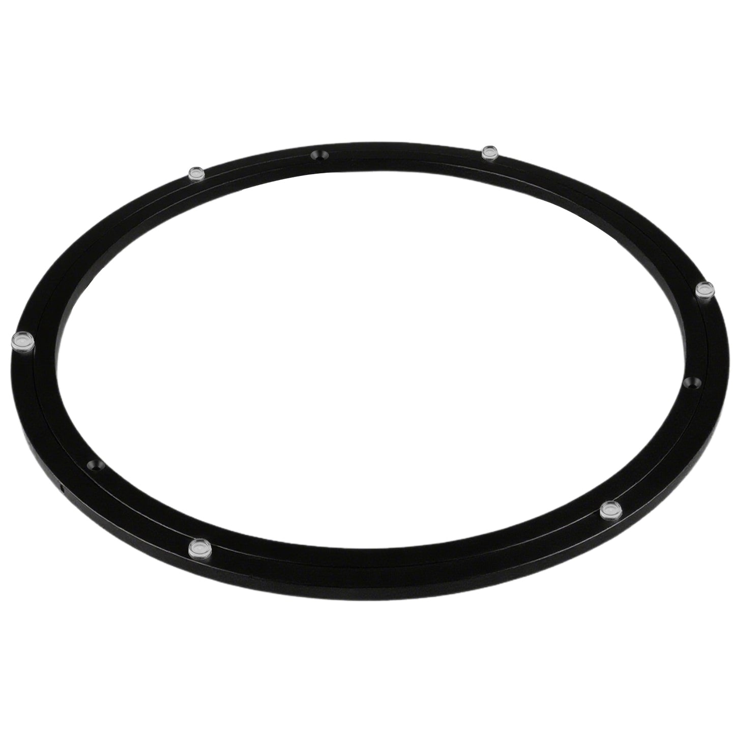 TamBee 18 Inch Lazy Susan Bearing Heavy Duty Metal Hardware Large Aluminum Turntable Lazy Susan Hardware Kit Parts Rotating Ring Mechanism for Puzzle Boards, Dining Tables (Base Only, Black)