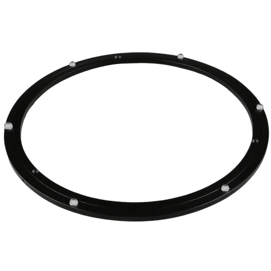 TamBee 18 Inch Lazy Susan Bearing Heavy Duty Metal Hardware Large Aluminum Turntable Lazy Susan Hardware Kit Parts Rotating Ring Mechanism for Puzzle Boards, Dining Tables (Base Only, Black)