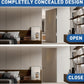Self Close Hidden Door Hinge · 7" · Black Includes Mortising Kit