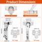 Complete Lazy Susan Hinge Kit, 2 Pair 175 & 135 Degree Hinge - TamBee