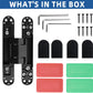 Hidden Door Hinge · 9.7" · Black - TamBee
