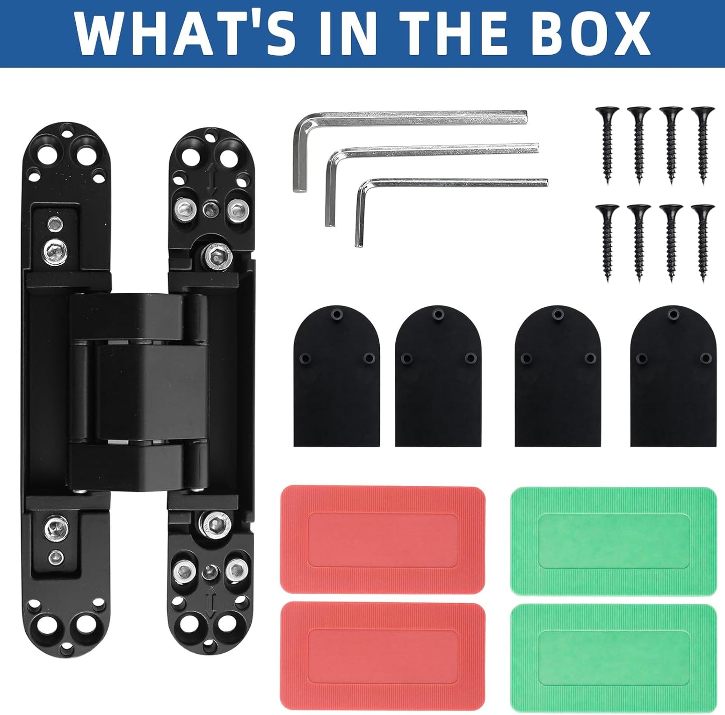 Hidden Door Hinge · 9.7" · Black - TamBee