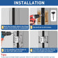 Hidden Door Hinge · 9.7" · Black - TamBee