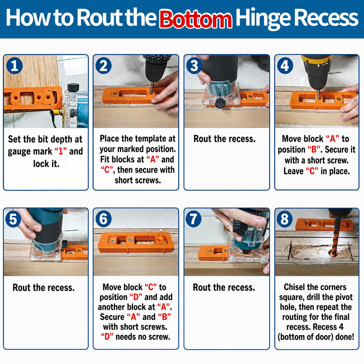 Pivot Hinge Jig · Router Template - TamBee