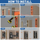 Self Close Hidden Door Hinge · 7" · Black Includes Mortising Kit - TamBee