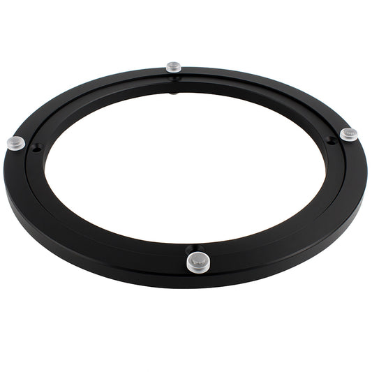 TamBee 10 Inch Lazy Susan Hardware Heavy Duty Metal Rotating Hardware Turntable Bearing Ring 150lb Load Capacity Turntable Lazy Susan parts Mechanism for Cabinets,Table Top and Craft (Base Only, Black - TamBee