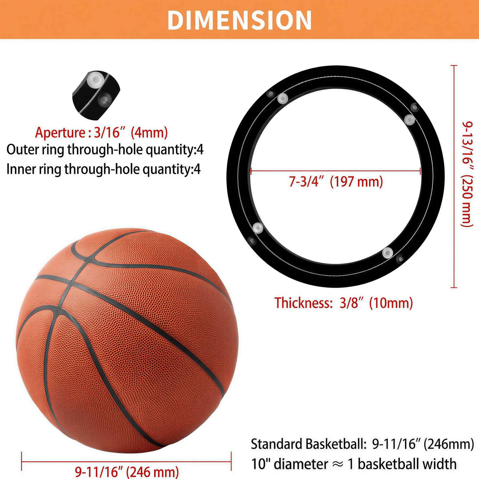 TamBee 10 Inch Lazy Susan Hardware Heavy Duty Metal Rotating Hardware Turntable Bearing Ring 150lb Load Capacity Turntable Lazy Susan parts Mechanism for Cabinets,Table Top and Craft (Base Only, Black - TamBee