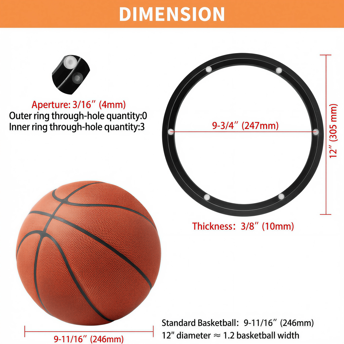 TamBee 12 Inch Lazy Susan Hardware Heavy Duty Metal Rotating Hardware Turntable Bearing Ring 300mm Turntable Lazy Susan Parts Mechanism for Cabinets,Table Top and Craft (Base Only, Black) - TamBee