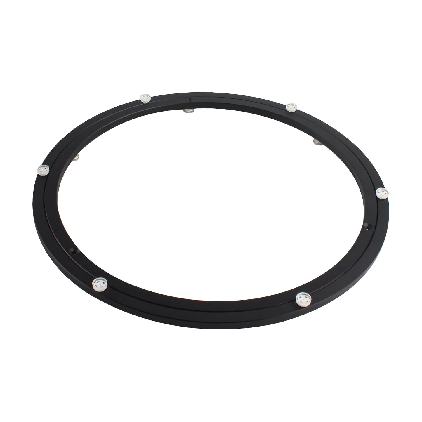 TamBee 16 Inch Lazy Susan Hardware Heavy Duty Metal Rotating Hardware Large Turntable Bearing Ring Lazy Susan Kit Parts Mechanism for Puzzle Board, Dining Tables(Base Only, Black) - TamBee