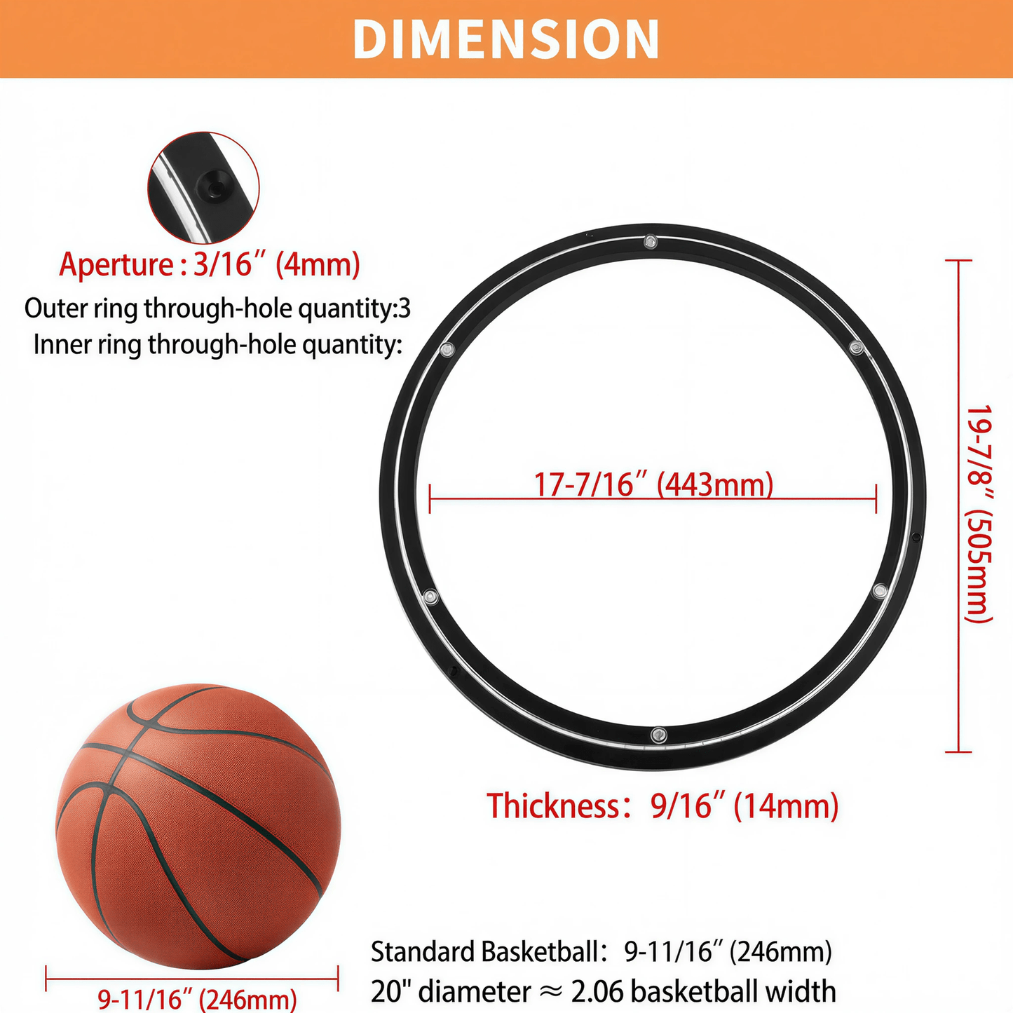 TamBee 20 Inch Lazy Susan Bearing Base, 450 lbs Load Capacity Heavy - Duty Mute Turntable Ring Lazy Susan Hardware for Dining Table, DIY (Black) - TamBee