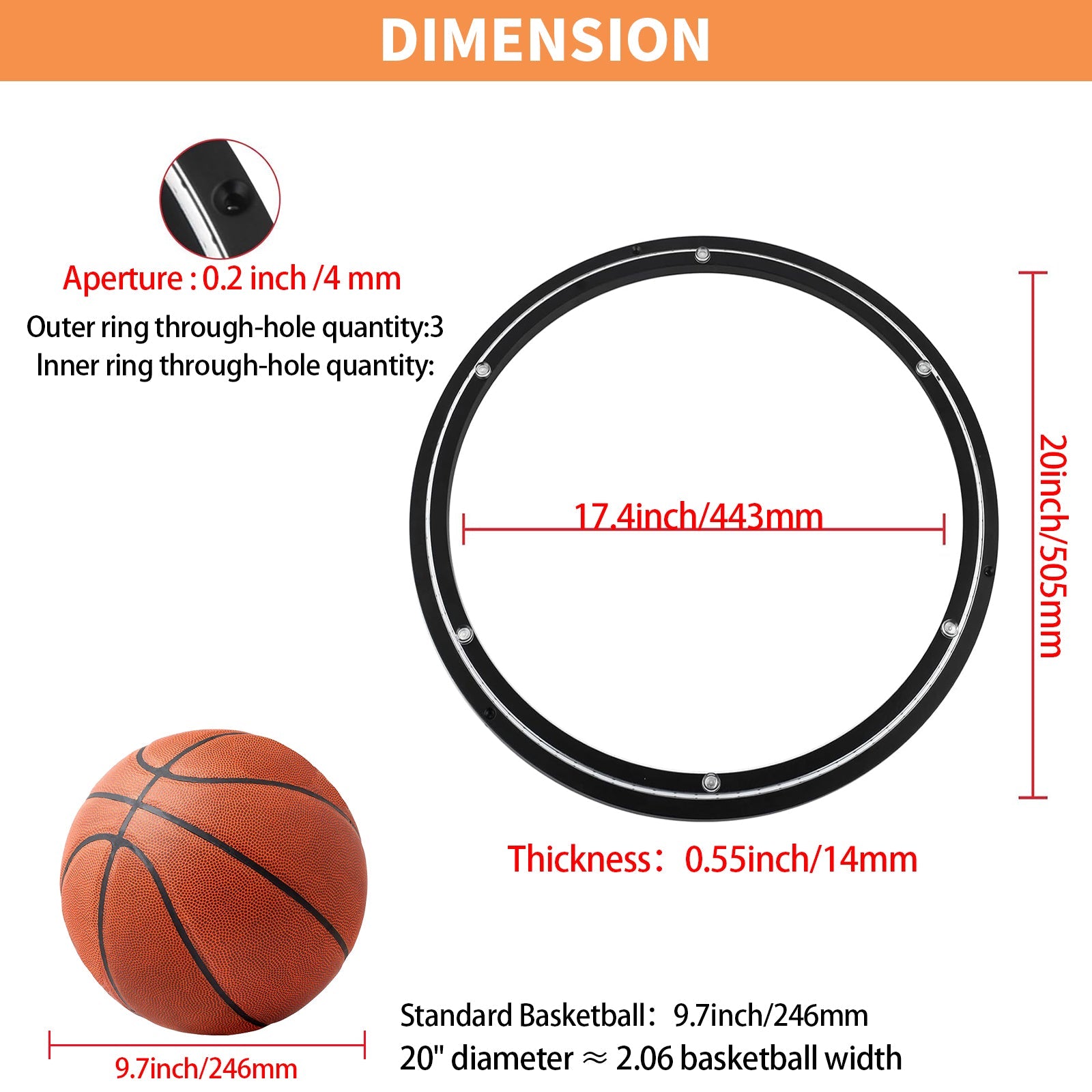 TamBee 20 Inch Lazy Susan Bearing Base, 450 lbs Load Capacity Heavy - Duty Mute Turntable Ring Lazy Susan Hardware for Dining Table, DIY (Black) - TamBee