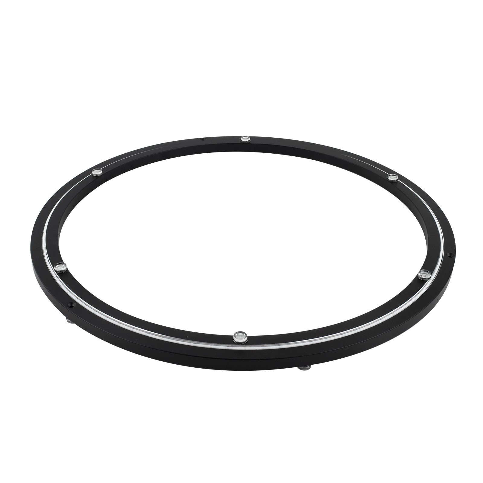 TamBee 20 Inch Lazy Susan Bearing Base, 450 lbs Load Capacity Heavy - Duty Mute Turntable Ring Lazy Susan Hardware for Dining Table, DIY (Black) - TamBee