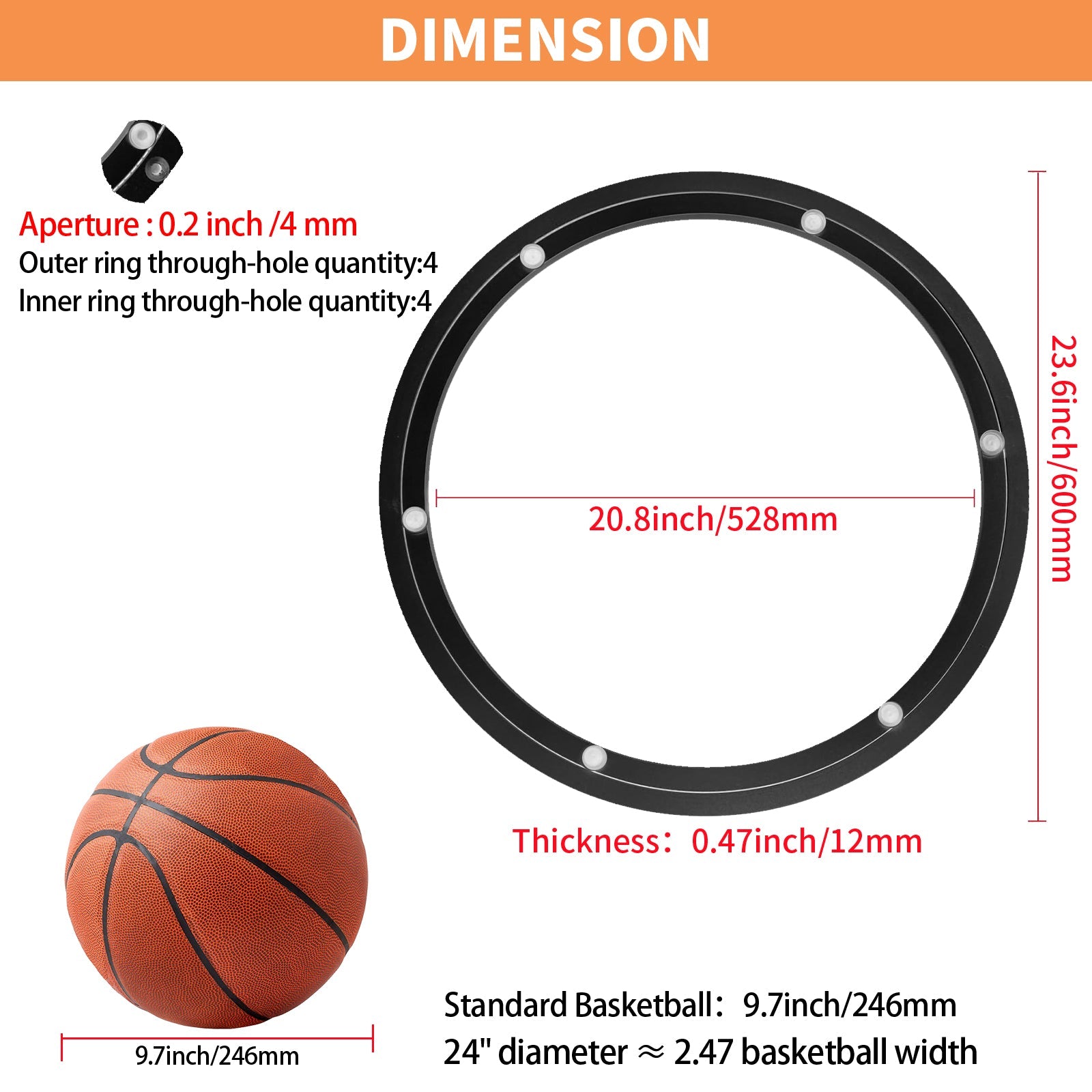 TamBee 24 Inch Lazy Susan Hardware 600 lbs Load Capacity Heavy Duty Turntable Bearing Large Lazy Susan Parts Kit Rotating Ring Mechanism for Dining Tables, Woodworking(Base Only, Black) - TamBee