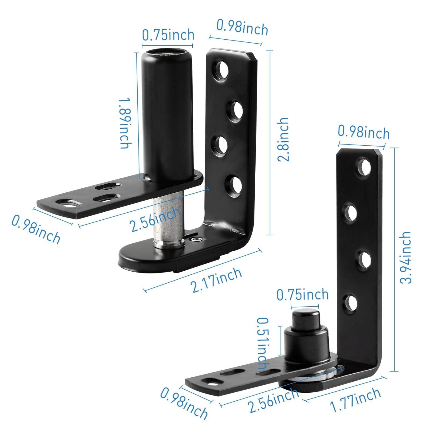 TamBee Black Cafe Door Hinges Swinging Door Hardware Saloon Door Hinges for Swinging Door Gravity Hinges Hardware for Swinging Door - TamBee