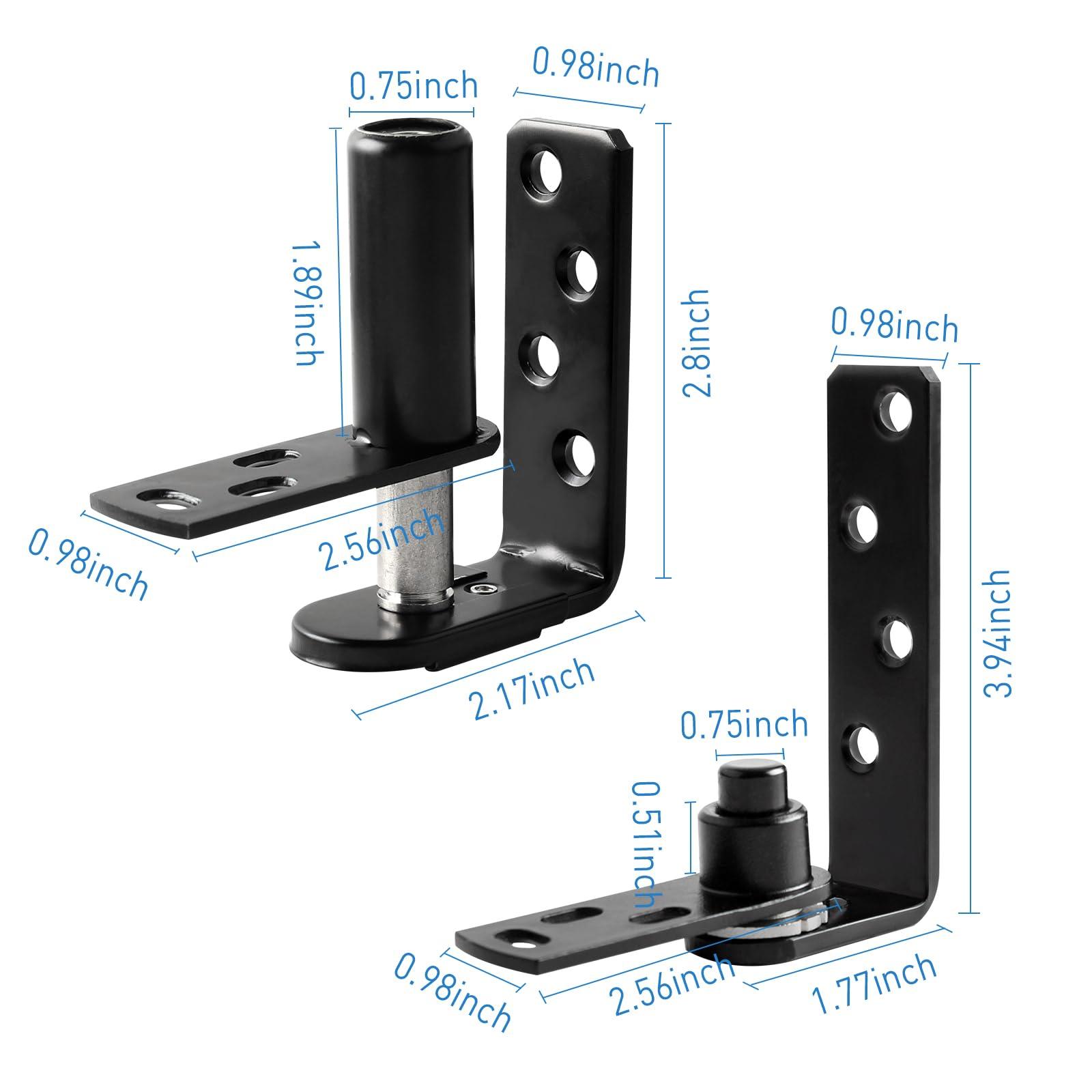 TamBee Black Cafe Door Hinges Swinging Door Hardware Saloon Door Hinges for Swinging Door Gravity Hinges Hardware for Swinging Door - TamBee