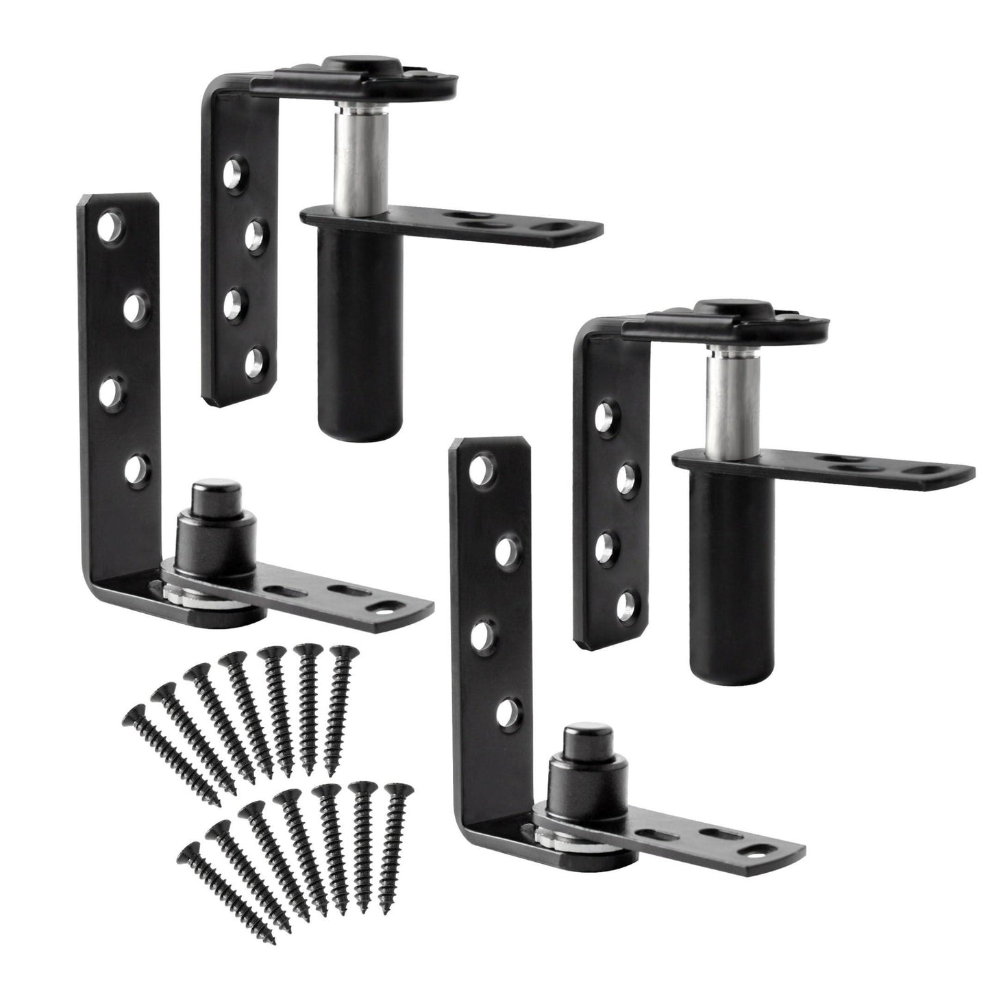 TamBee Cafe Door Hinges Swinging Door Hardware Saloon Door Hinges for Swinging Door Gravity Hinges Hardware for Swinging Door Black 2Pc - TamBee