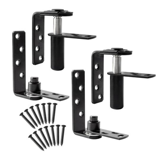 TamBee Cafe Door Hinges Swinging Door Hardware Saloon Door Hinges for Swinging Door Gravity Hinges Hardware for Swinging Door Black 2Pc - TamBee