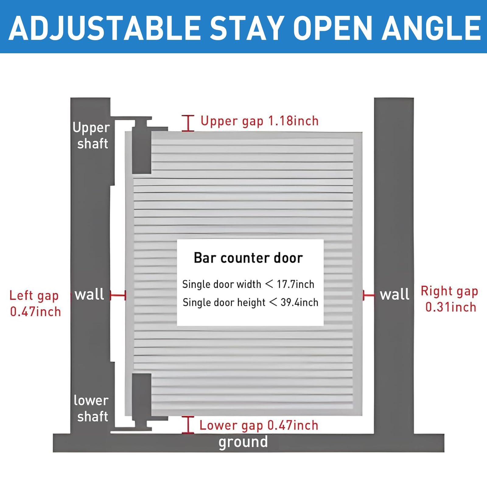TamBee Cafe Door Hinges Swinging Door Hardware Saloon Door Hinges for Swinging Door Gravity Hinges Hardware for Swinging Door Black 2Pc - TamBee