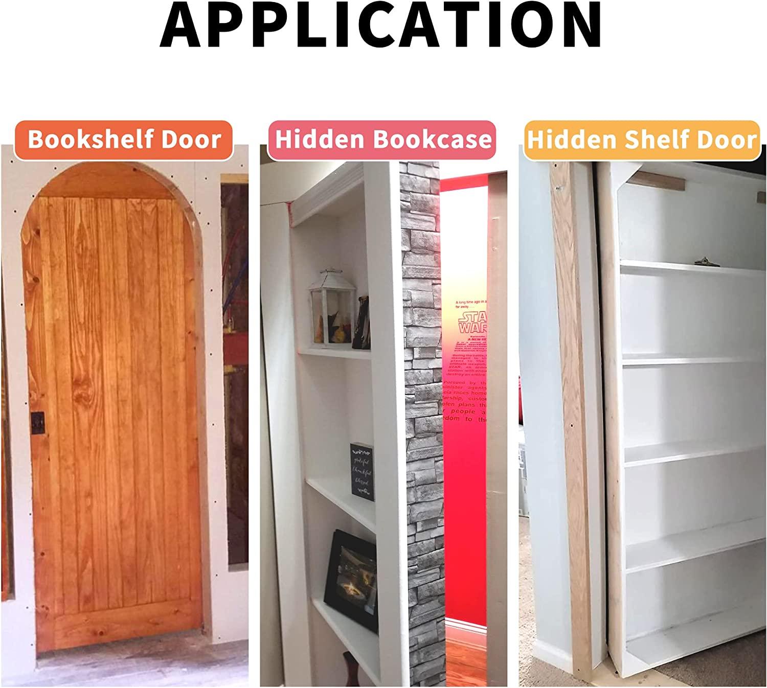 TamBee Door Pivot Hinge Heavy Duty Hidden Bookcase Hinges Secret Door Hinges - TamBee