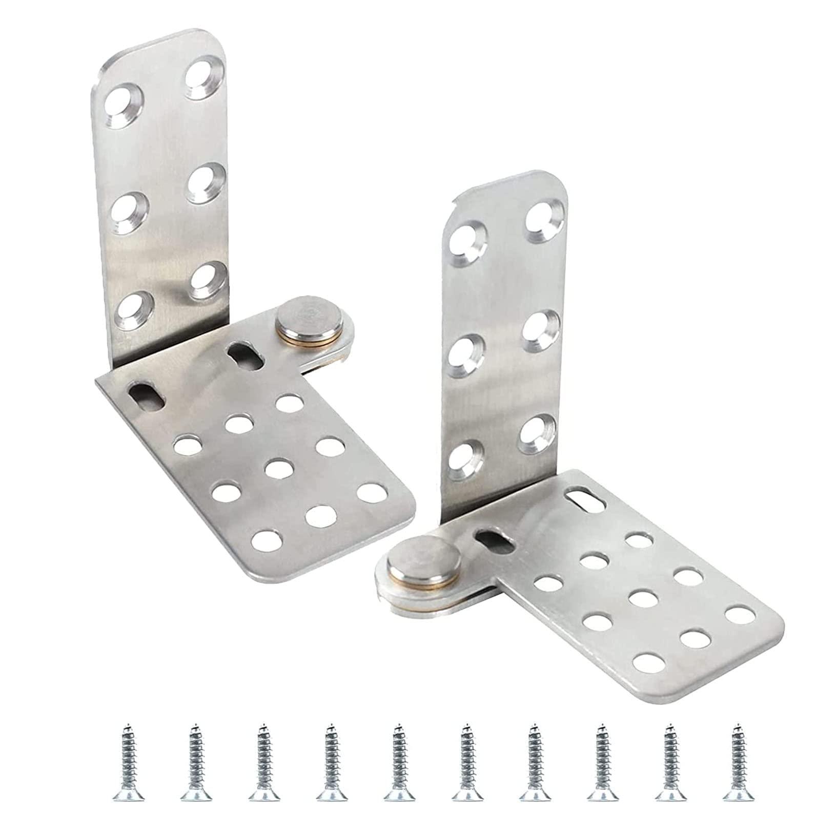 TamBee Door Pivot Hinges 180 Degree Hinges for Wood Doors 2 PCs - TamBee