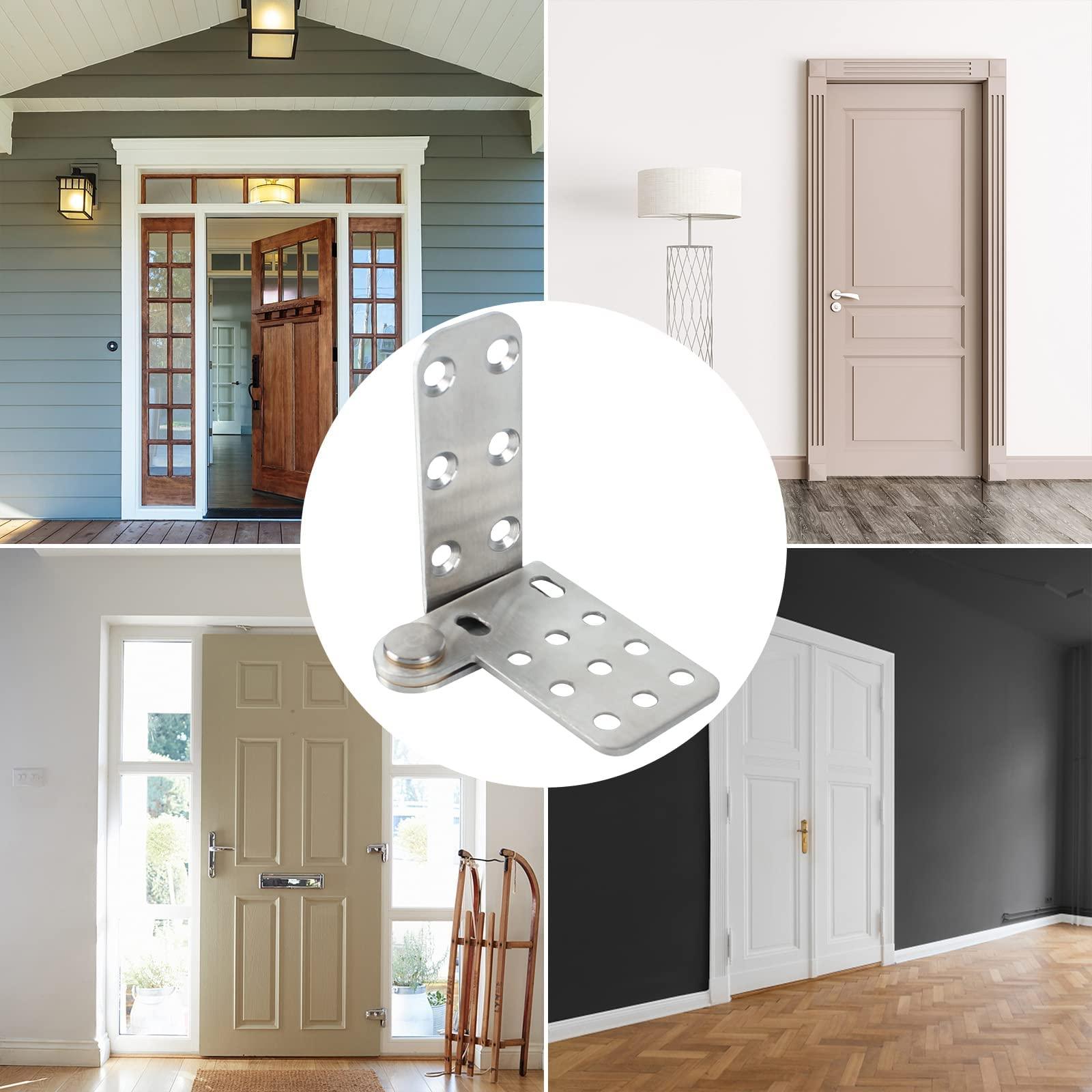 TamBee Door Pivot Hinges 180 Degree Hinges for Wood Doors 2 PCs - TamBee