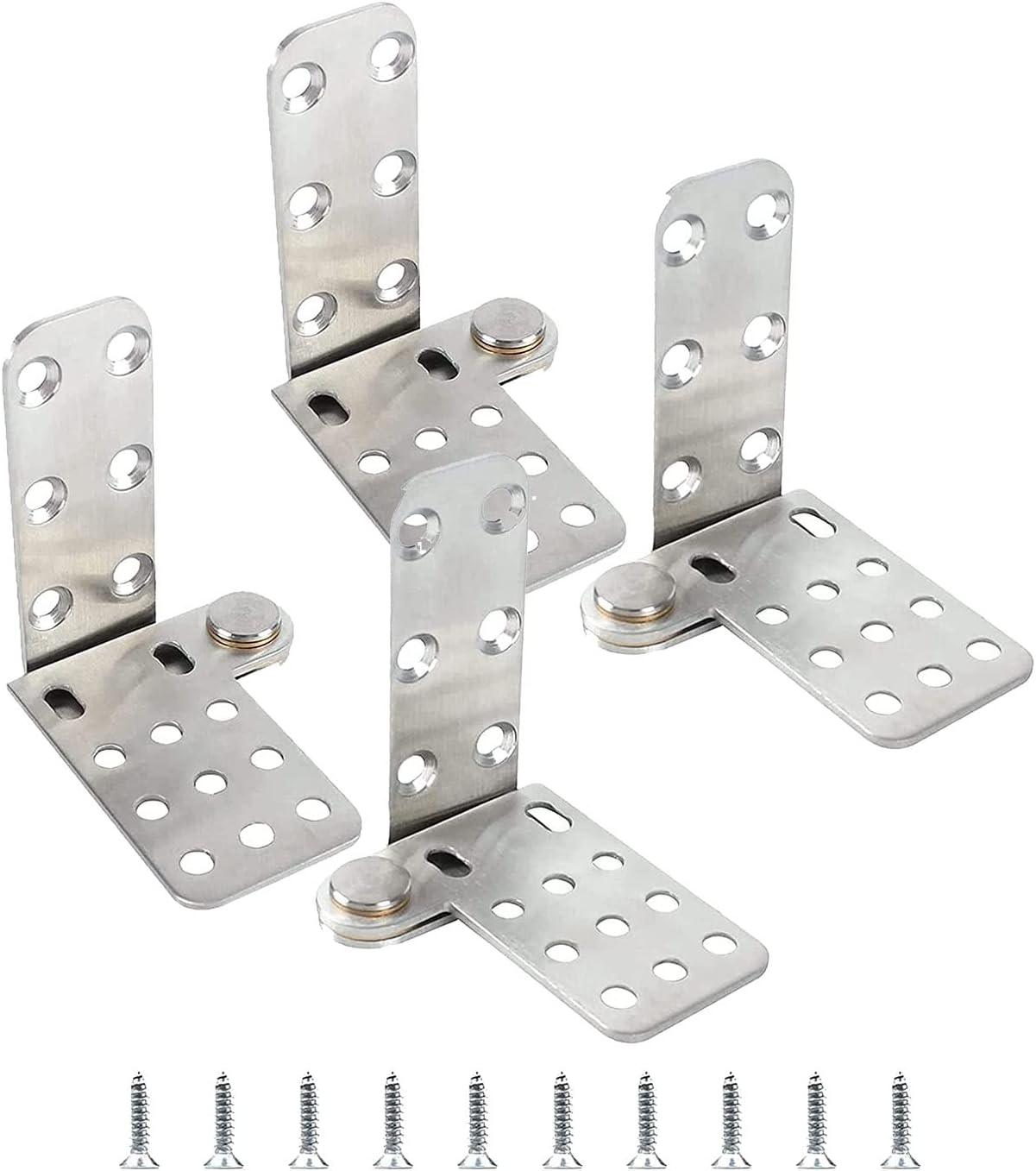 TamBee Door Pivot Hinges 180 Degree Hinges for Wood Doors 4 PCs - TamBee