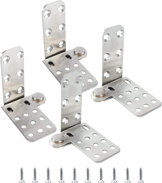 TamBee Door Pivot Hinges 180 Degree Hinges for Wood Doors 4 PCs - TamBee