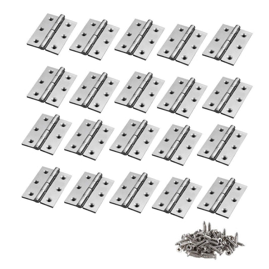 TamBee Folding Butt Hinges Cabinet Hinges 1.7inch 20Pcs - TamBee