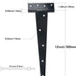TamBee Gate Hinges T Hinge Heavy Duty 12inch - TamBee