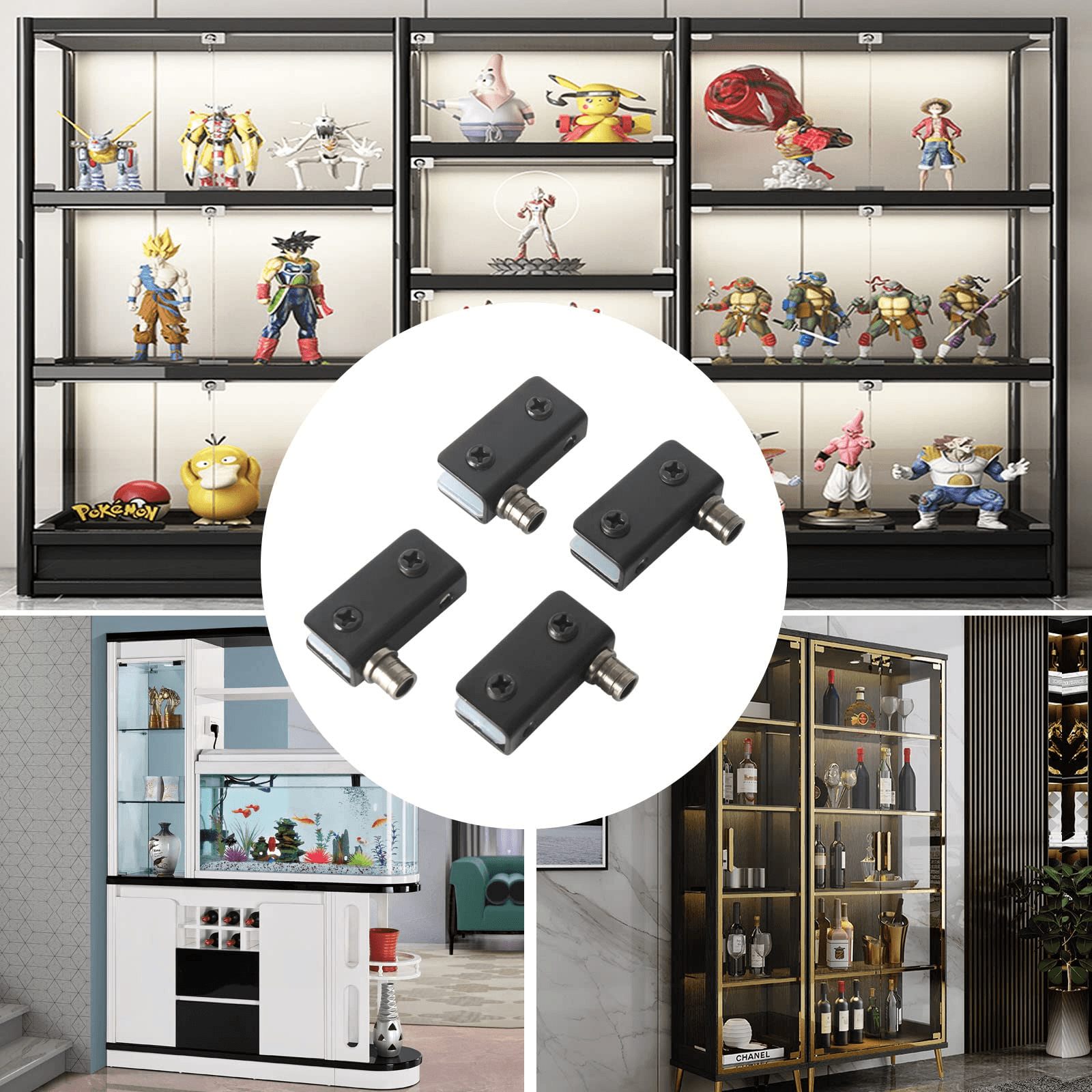 TamBee Glass Door Pivot Hinge 4 PCS - TamBee