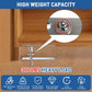 TamBee Heavy Duty Pivot Hinge, Hidden Door Hardware with Wire - Through Center Hole, 300lb Load 304 Stainless Steel with Spring Latch Lock for Hidden Bookcase Door, Secret Door, Smart Lighting - TamBee