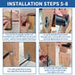 TamBee Hidden Bookcase Door Book Latch and Lock, Secret Book Latch Hidden Door Kit for Bookshelf Door and Bookcase Door, DIY Secret Door for Home Office, Storage, Safe Room - TamBee