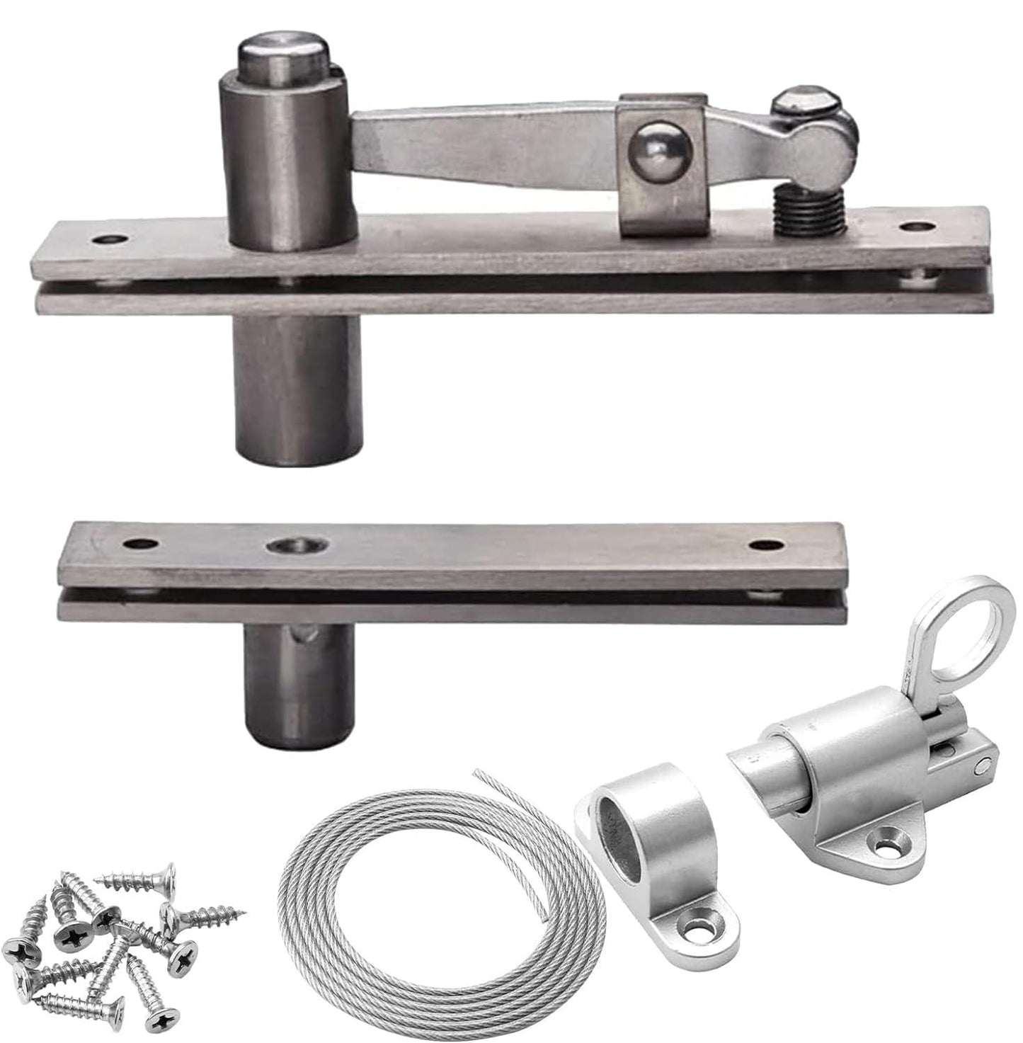 TamBee Hidden Bookcase Hinges with Spring Latch Lock and Cable - TamBee