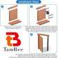 TamBee Hidden Door Hinge Pivot Door Hinge Hardware with Door Ball Catch - TamBee