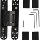 TamBee Hidden Door Hinges for Secret Door 6inch Black - TamBee