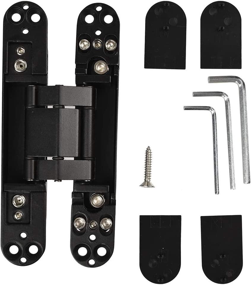 TamBee Hidden Door Hinges for Secret Door 6inch Black - TamBee