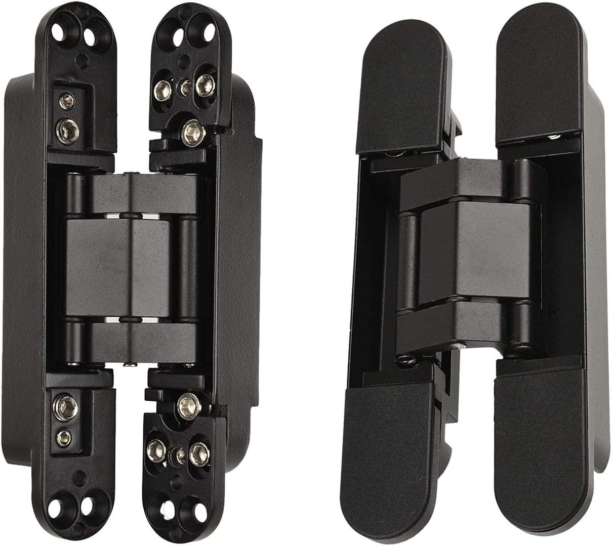 TamBee Hidden Door Hinges for Secret Door 6inch Black - TamBee