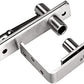 TamBee Hidden Door Hinges Pivot Door Hinges Hinges for Secret Door L Shape - TamBee