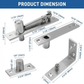 TamBee Hidden Door Hinges Pivot Door Hinges Hinges for Secret Door L Shape - TamBee
