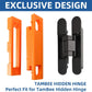 TamBee Hidden Hinge Template Invisible Hinge Router Guide Template for TamBee Hidden Door Hinge Installation Kit, Lightweight & Reusable Design - TamBee