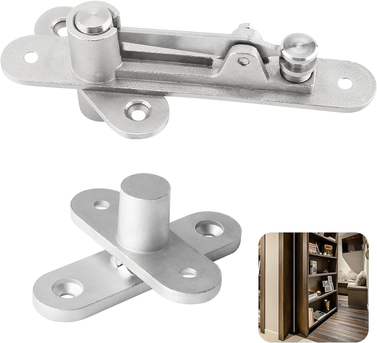 TamBee Hold Open Door Pivot Hinge Hidden Bookcase Hinges - TamBee