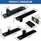 TamBee Pivot Door Hinge, Hidden Door Hinge for Secret Door 304 Stainless Steel Pivot Hinges 360 Degree Rotation Bookcase Hinges, Invisible Pivot Door Hardware with Door Ball Catch (Black) - TamBee