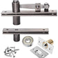 TamBee Pivot Door Hinge Hidden Door Hinges for Secret Door 304 Stainless Steel Hidden Bookcase Hinges with Door Ball Catch 80KG Load - Bearing - TamBee