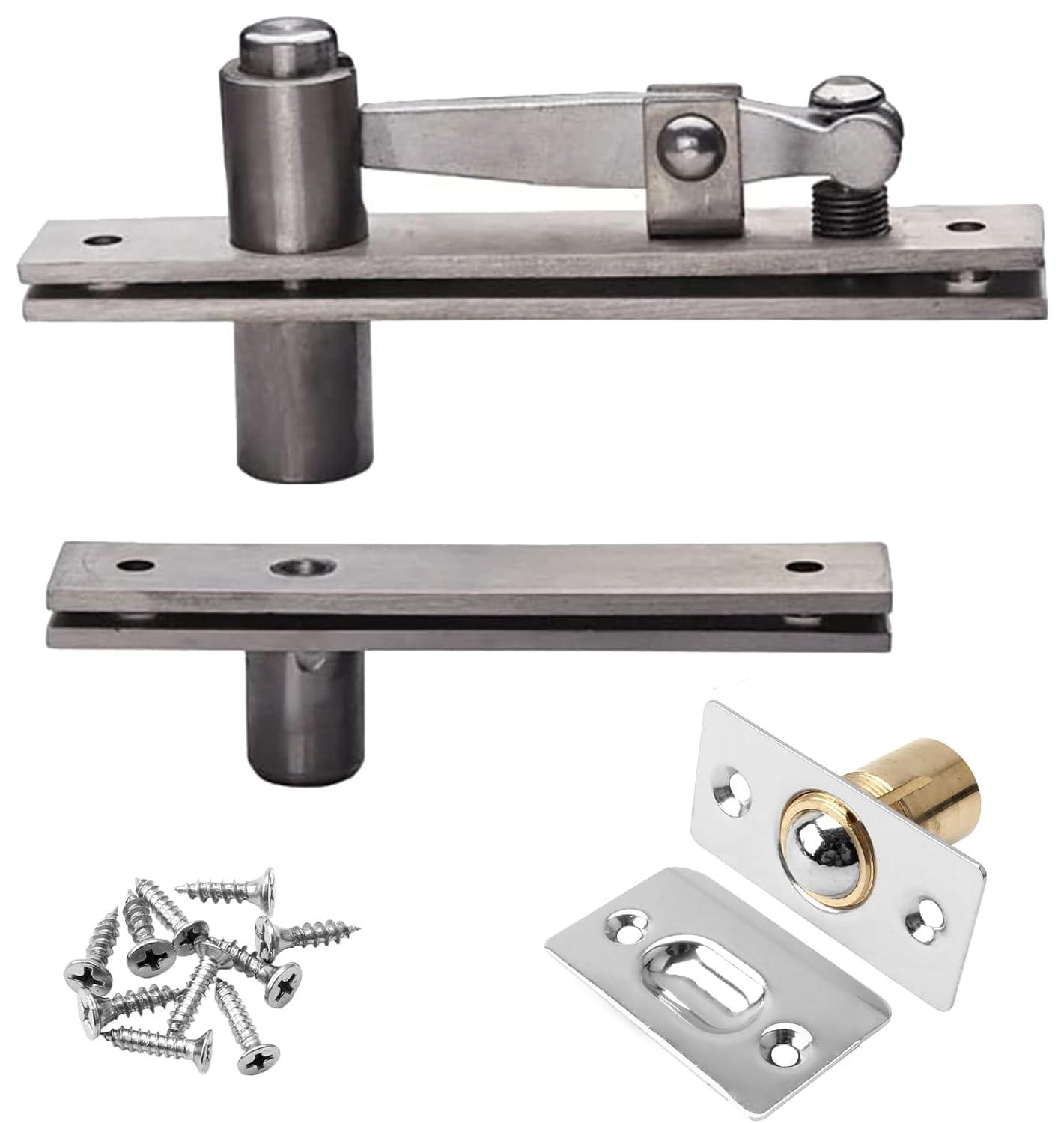 TamBee Pivot Door Hinge Hidden Door Hinges with Door Ball Catch - TamBee