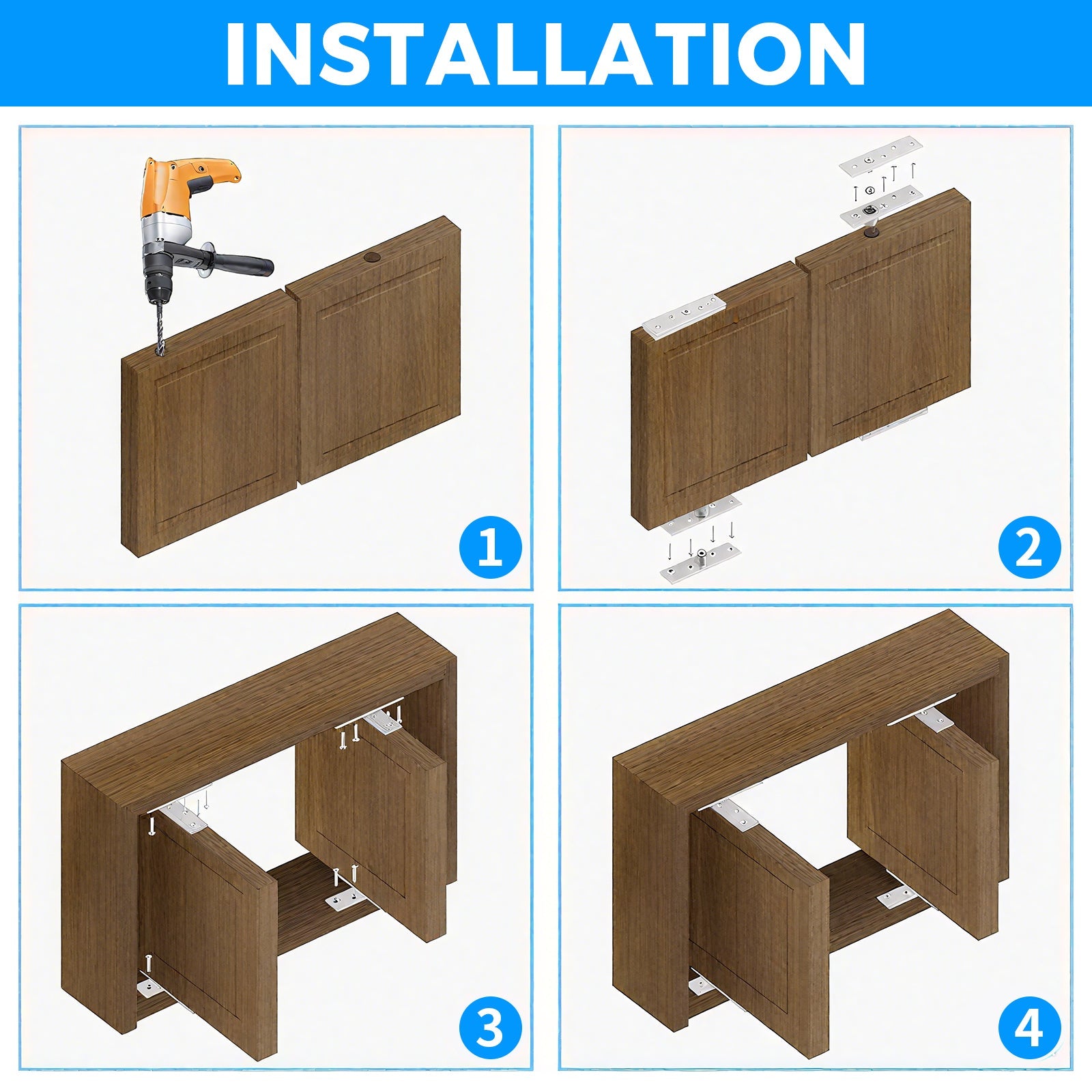 TamBee Pivot Hinge Rotating Door Hinge 2PCS - TamBee