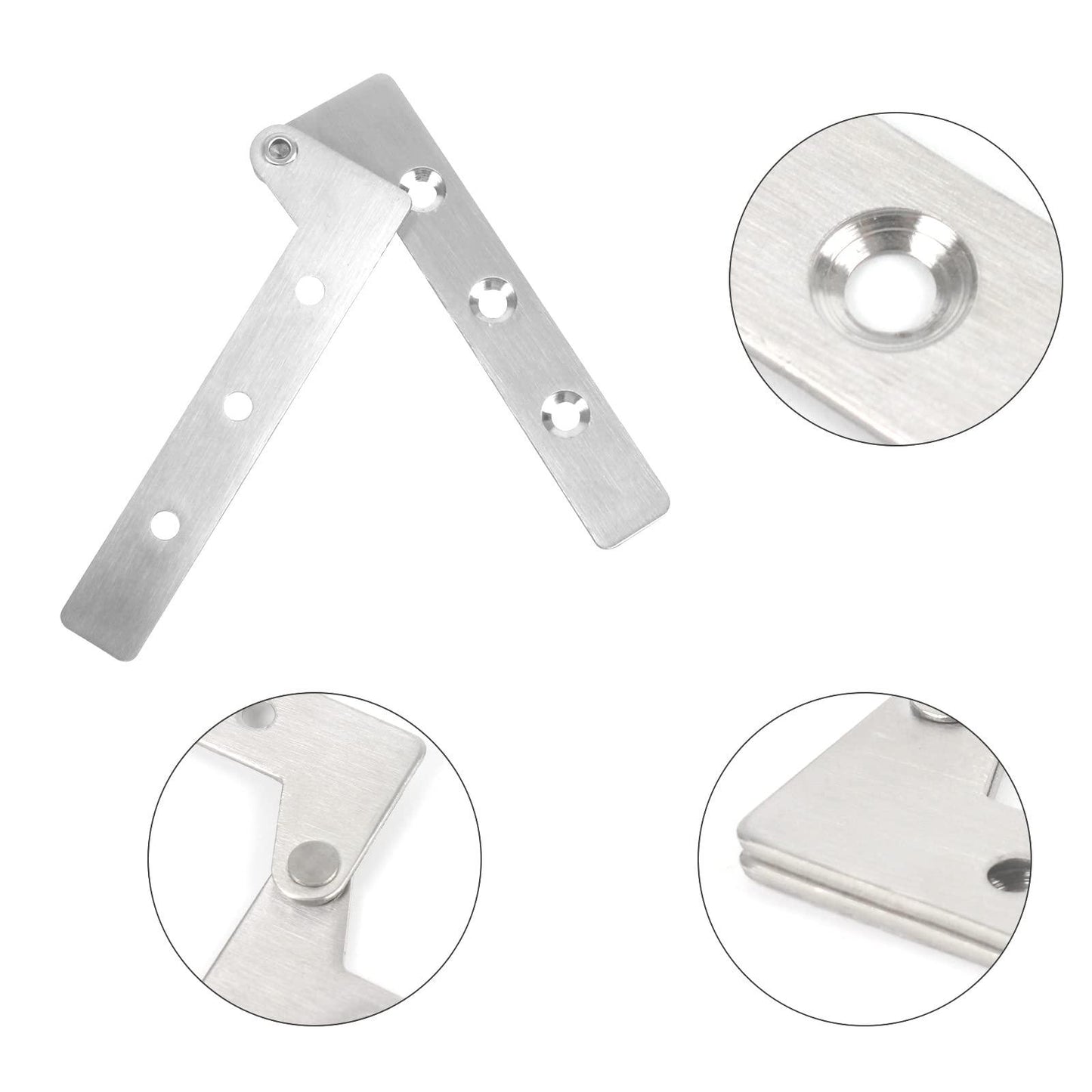 TamBee Pivot Hinges Offset Knife Hinges 8Pcs 4inch - TamBee