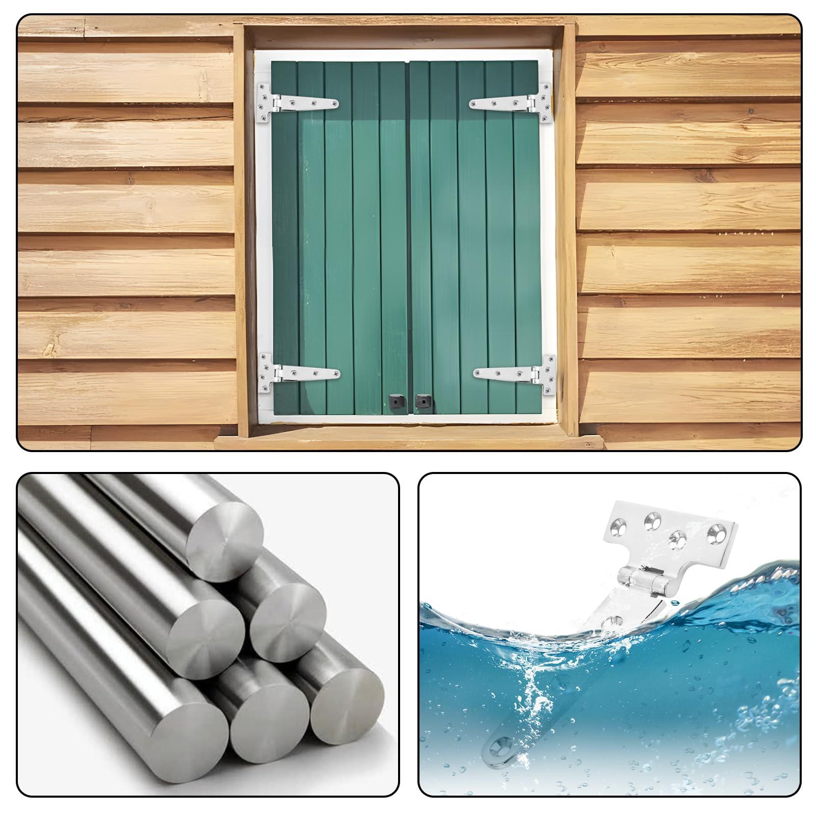 TamBee Stainless Steel Barn Hinges Heavy Duty - TamBee