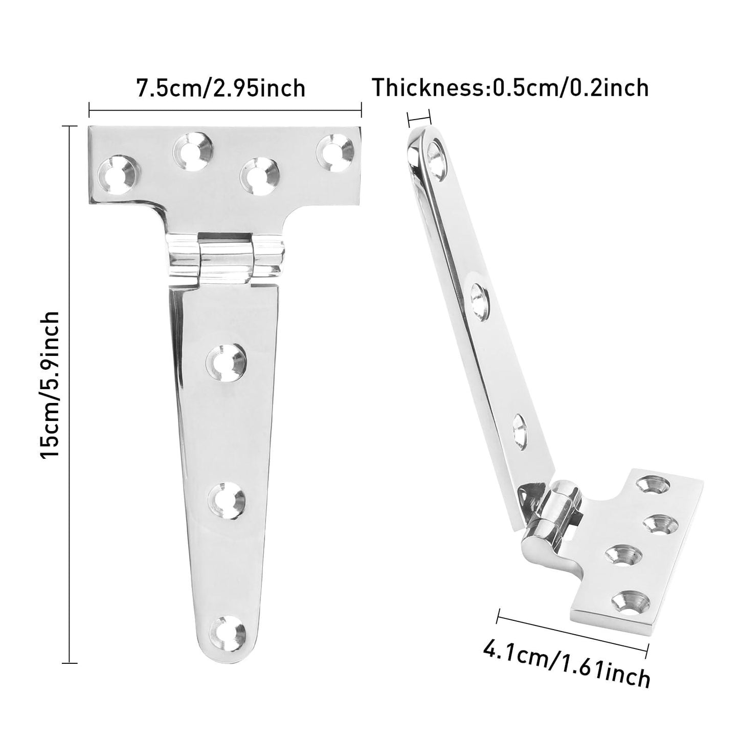 TamBee Stainless Steel Barn Hinges Heavy Duty - TamBee